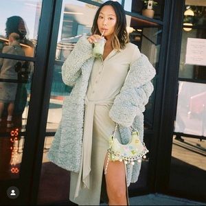 🍀 SONG OF STYLE Espen Midi Sage Dress NWT